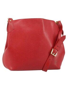 Authentic LOUIS VUITTON Epi Mandala MM Shoulder Bag Red M5889E LV